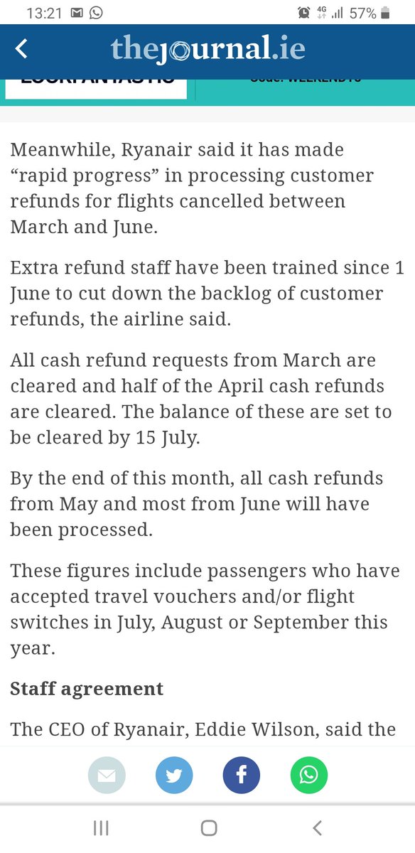 _Lozza__'s tweet photo. @Ryanair why lie and say cash refunds from March are paid when they are not....  someone contacted me privately on Saturday I responded got no reply and now the system is automated.... not helpful! https://t.co/JUJ0EHGR49