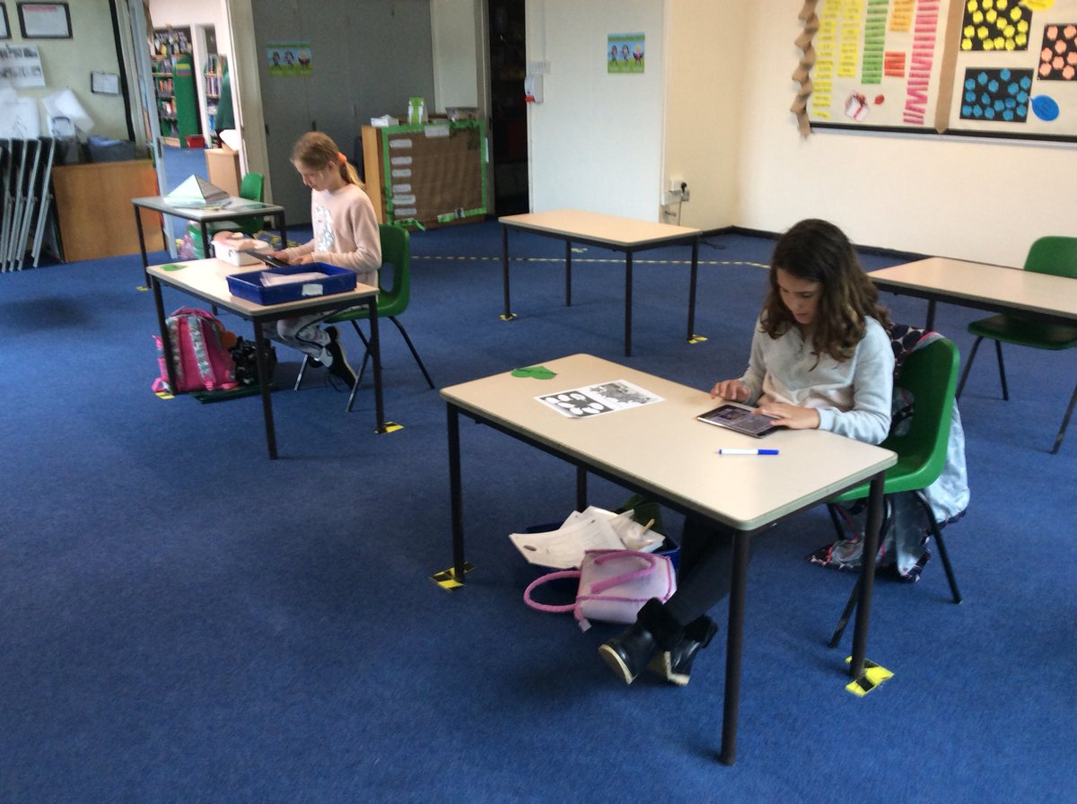 StMarysRCSch's tweet photo. Some charades before the rain came - now we are loving some time together building a joint world on Minecraft @PlayCraftLearn #collaboration #Y6SMR #BubbleC https://t.co/u78CqsngNM