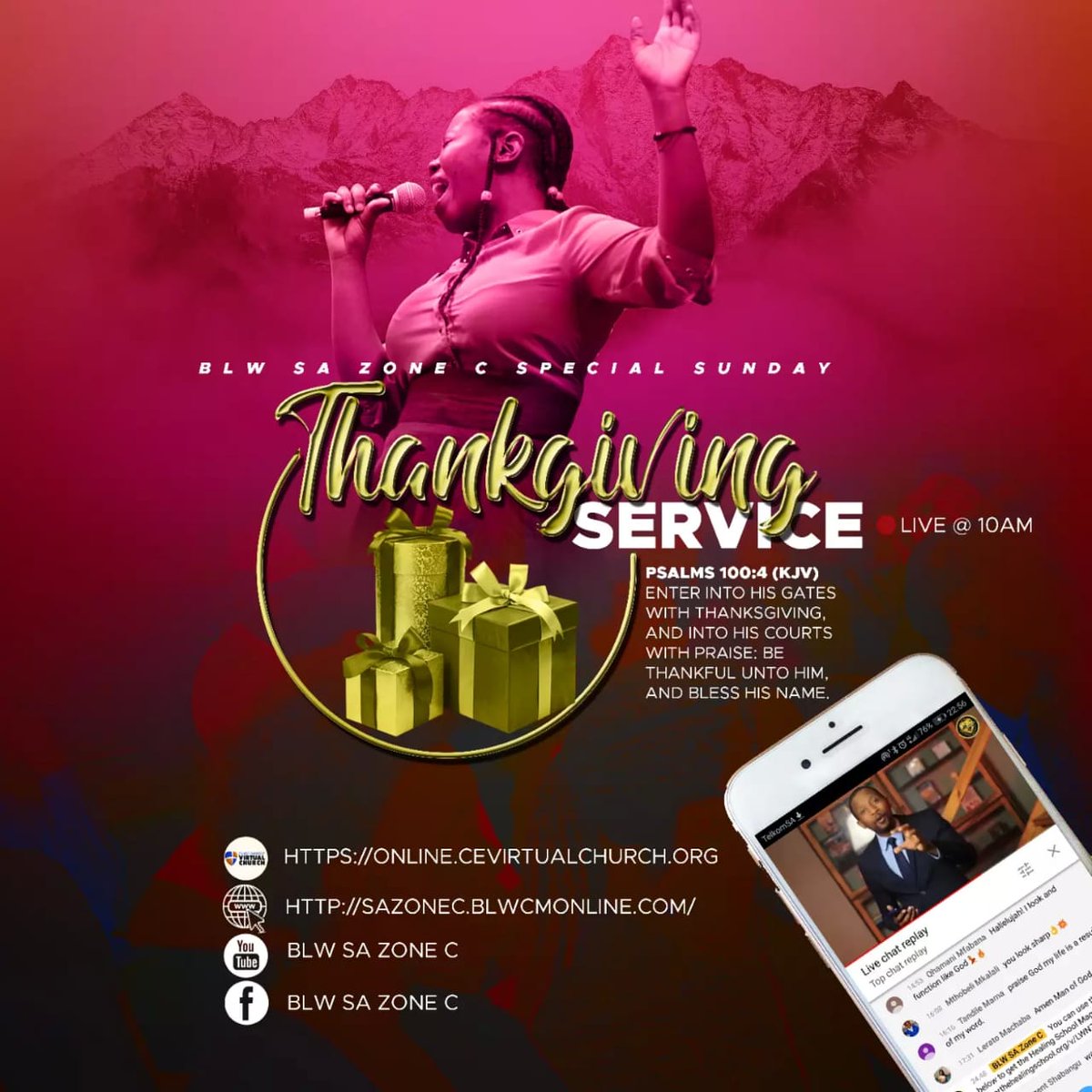 BlwsazoneC's tweet photo. We are joyfully preparing for our two upcoming Thanksgiving Services happening on Sunday 05th July and Sunday 12th July.

The question is, What are you thankful to God for in this first half of #20Perfect?

#Thanksgiving #BLWSAZoneC #blwcampusministryrocks https://t.co/fRCntyjyHq