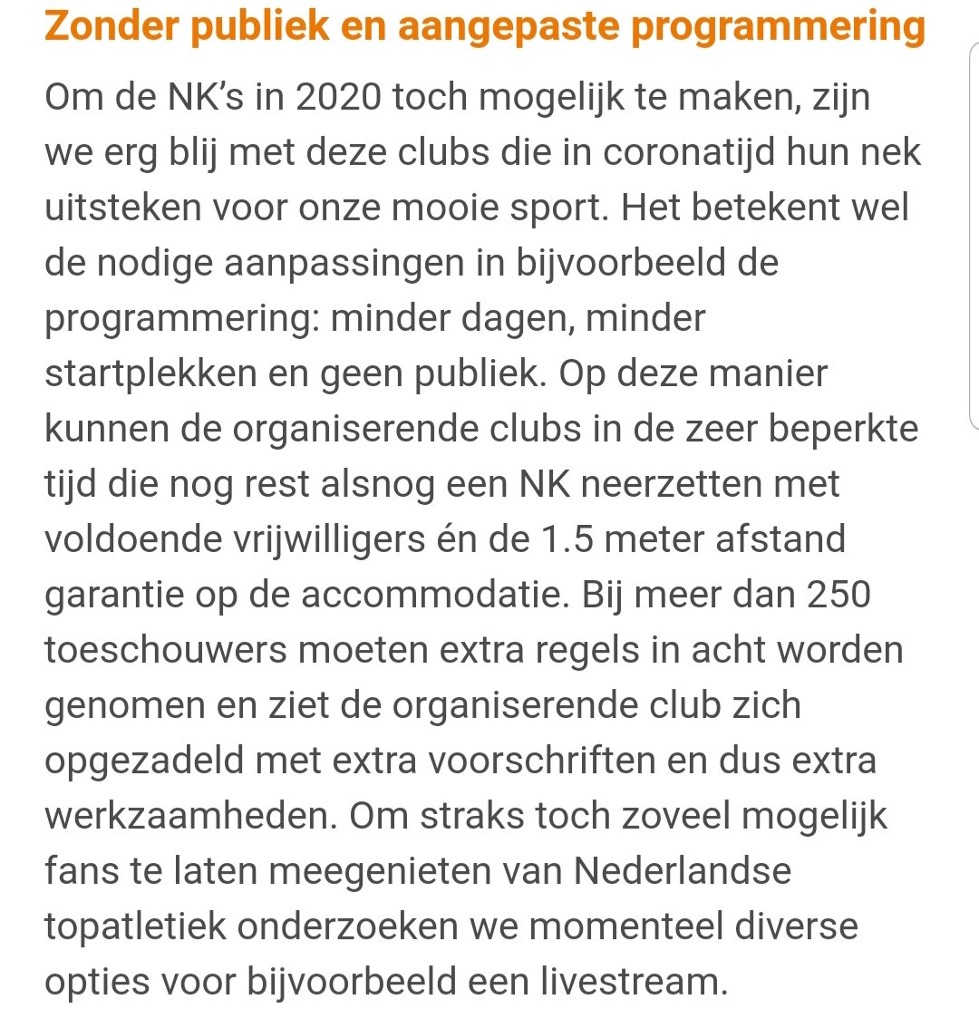 EricRoeske's tweet image. BREAK!
ASICS NK Atletiek 2020 terug naar Utrecht! 29 en 30 augustus #Maarschalkerweerd #Phoenix #U_Track