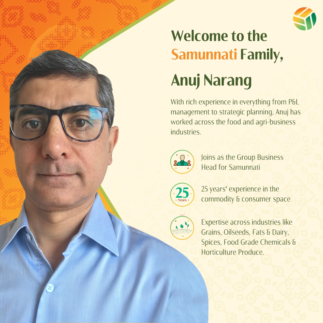 samunnati's tweet photo. Samunnati is excited to welcome our new Group Business Head, Anuj Narang. We are excited to have a leader of your calibre on our team. Welcome to the Samunnati family!

#meetourfamily #Samunnati #InvestedinYourGrowth #LifeatSamunnati #experience #businessleader #SamunnatiFamily https://t.co/gkkqCV1vZV
