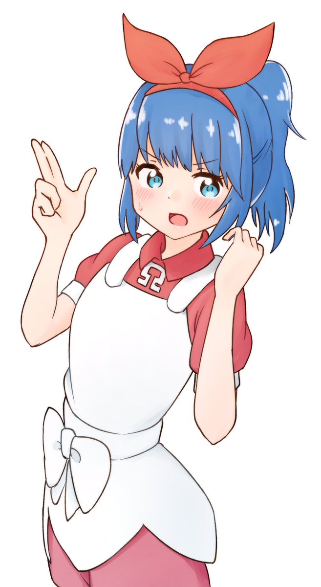 今日は髪をまとめてみたポニテレイちゃん
#おめシス 