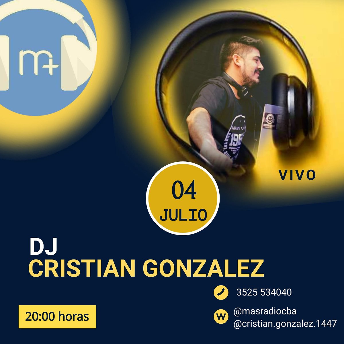 cristianmdavid's tweet photo. Este sábado 04 a las 20:00 nos volvemos a encontrar .....por Más Radio....edición n*16
Aire 98.7 FM
Streaming https://t.co/ltHlaq3PGS https://t.co/pIgbFSfvE3