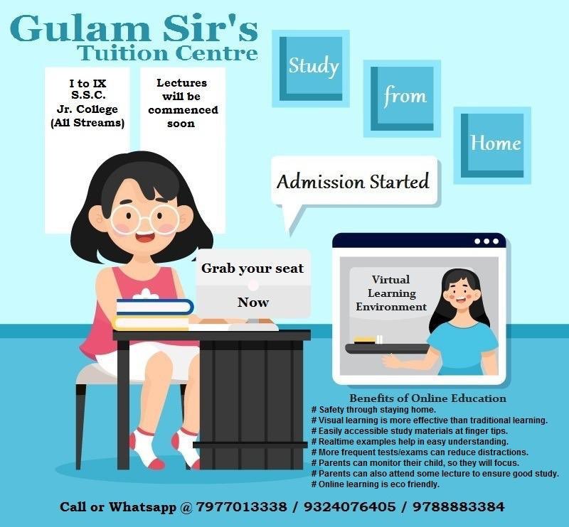 gulamstutorials's tweet photo. Admissions started..

Contact us for more information.
Visit us at: https://t.co/0CSzp2QW8G

#elearning
#studyfromhome
#virtuallearning
#virtualeducation
#virtualenvironment
#socialdistancing
#distancelearning
#coronaeffect
#lockdown
#covid19
#stayhome
#staysafe https://t.co/DxP0gzdurF