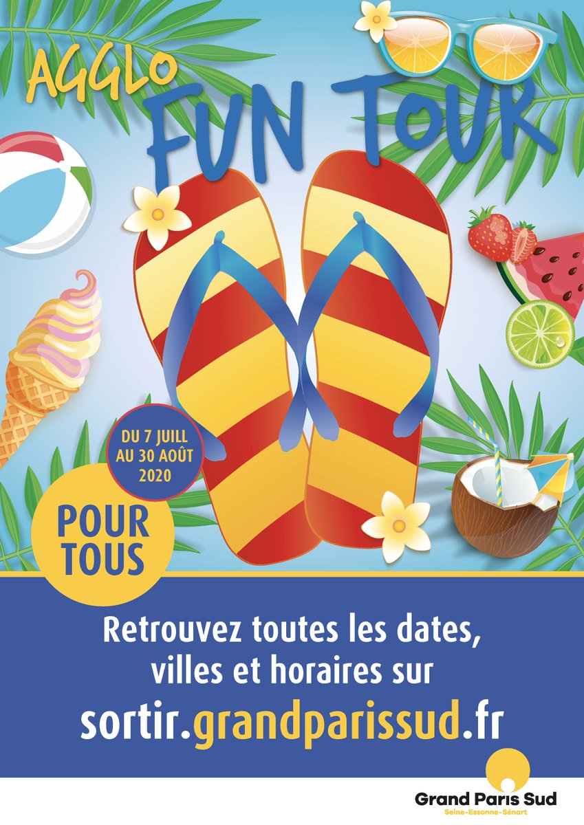 grandparissud's tweet photo. [Agglo Fun Tour⛱] Il revient dès mardi à #CorbeilEssonnes et #Nandy. L'#AggloFunTour c'est du #Sport et des #Jeux pour tous les âges👉https://t.co/xQW4C2qREn @Corbeil91100 @Nandy77176 #GrandParisSud #TerreDeJeux @Paris2024 @FranceOlympique @77sportsinfos @SEssonnesenart https://t.co/ihYMFoX2iv
