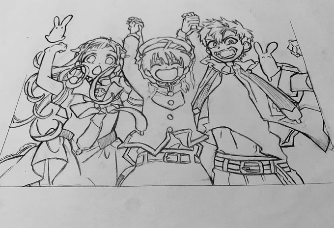 下描き終わったのにマルチライナーの茶色がないから進められんんん??

※まだシャーペン 