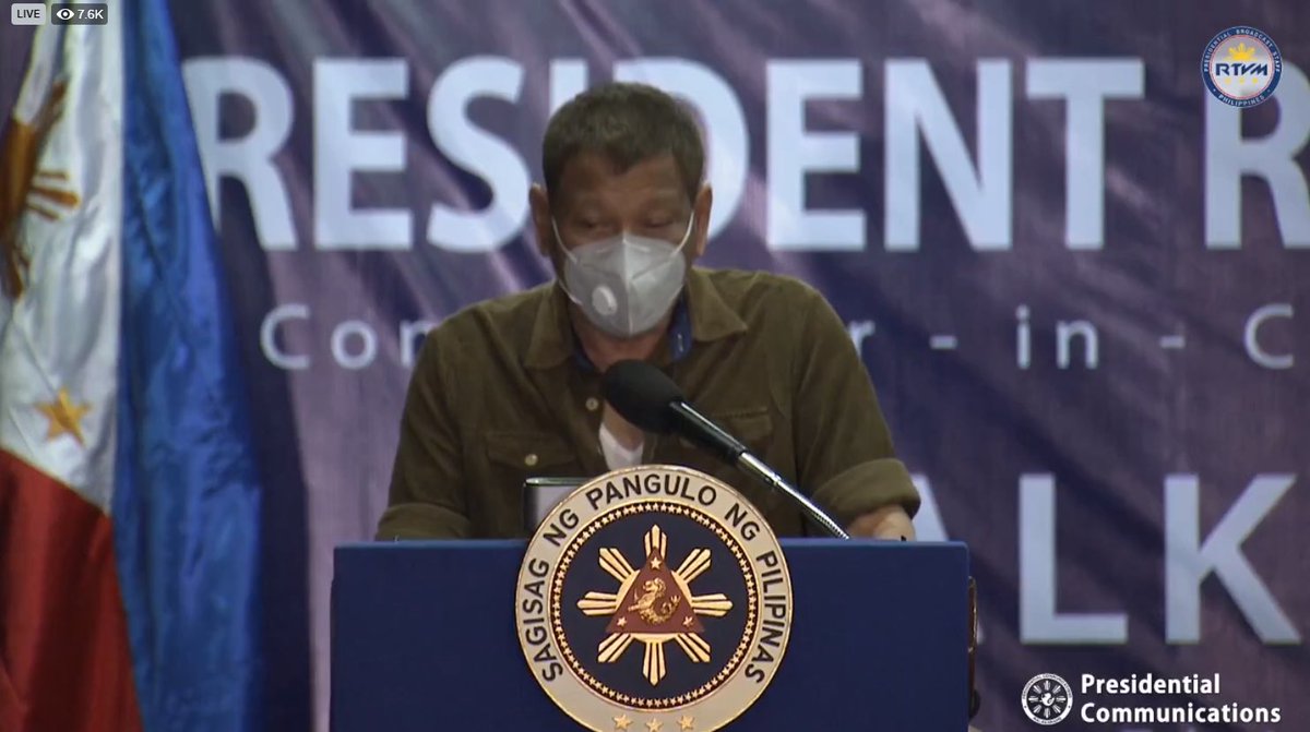 newswatchplusph's tweet photo. THREAD: President Rodrigo Duterte talks to troops in Zamboanga City. | LIVE https://t.co/RY9ZnghZpC
CONTEXT: https://t.co/XnuEiWfGEA https://t.co/Ws5yvABZAq
