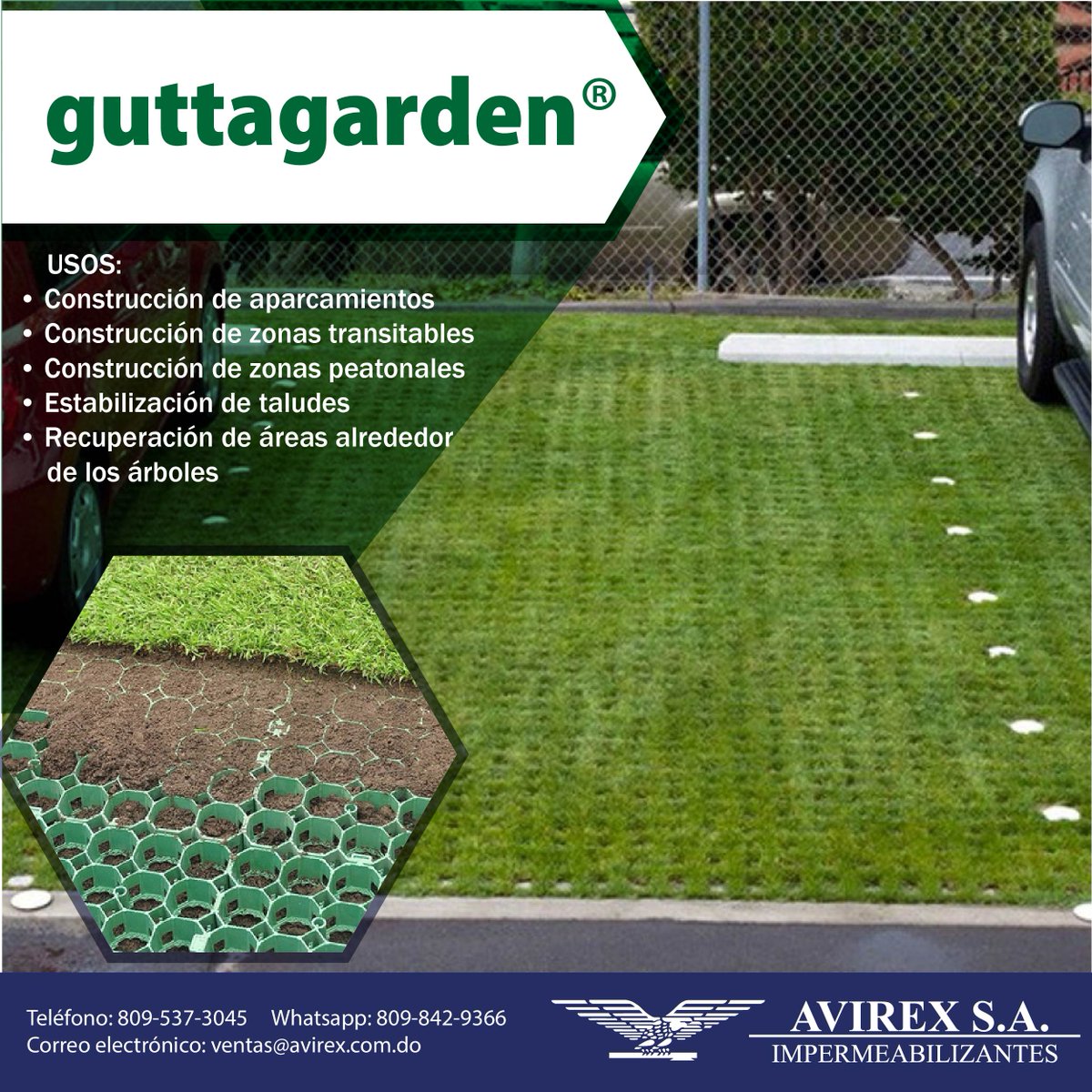 AvirexI's tweet photo. ¿Tu parqueo luce asi? en #avirexsa tenemos las piezas necesarias para incluir el verde en tu decoracion. Ven a @AvirexI donde lo que ofrecemos no se puede vender ni tocar, eso se llama servicio. https://t.co/ZKP3JqOJbz