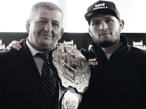 SpecialKBrook's tweet photo. Thoughts and prayers with @TeamKhabib and his family on the sad news of his father’s passing ❤️🙏🏾 https://t.co/zs8jdyVVyA