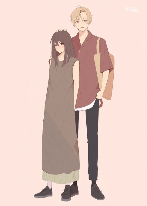最近描いたカップル 