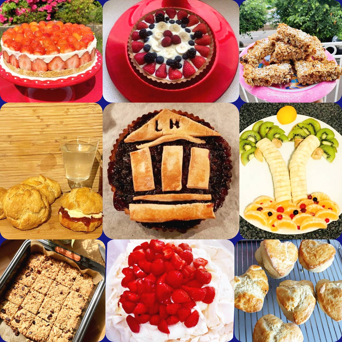 LanghamHallCI's tweet photo. Mary Berry eat your heart out! Check out our fruity virtual bake off challenge, don’t they all look delicious!
Congratulations to Chantal our Star Baker for her strawberry and white chocolate cheesecake. 😋🍰🧁🥮🍓🍌🍒🏆 #readysteadybake https://t.co/fNO3V2stA1