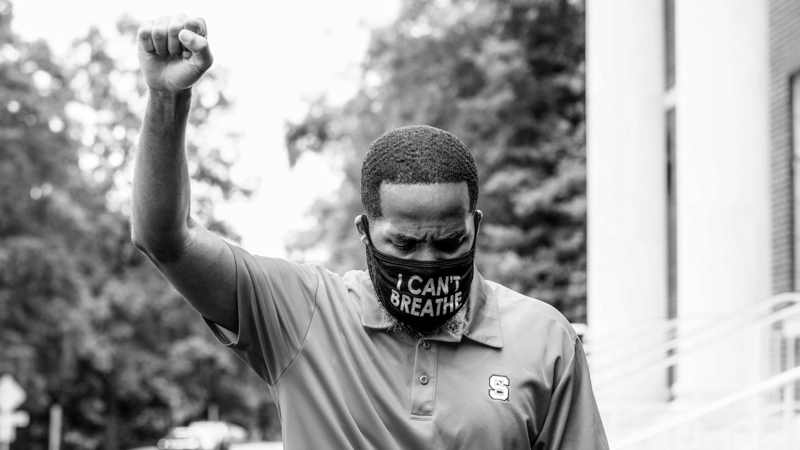 NCState's tweet photo. During his time at NC State in the early 2000s, Demarcus Williams (@DemarcusWill2) played an active role in protesting racism on campus. Williams talks race, education and design with @NCStateDesign: https://t.co/fTkCryOUYs https://t.co/RgDYdX9yOx