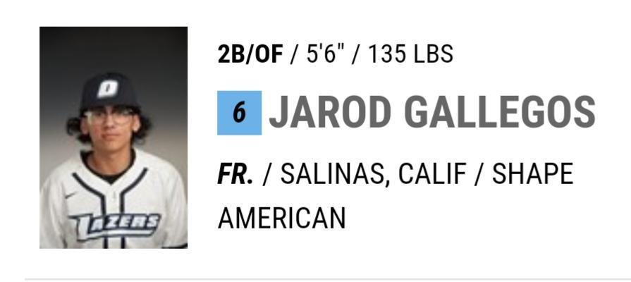 baseball_occ's tweet photo. The 3rd #occbaseball player to highlight as a member of @OnondagaCC academic President's List is @jarod2gallegos. Jarod with a 3.931 GPA came to the #lazers from Shape American HS in Belgium. https://t.co/UEWcfHvoyQ