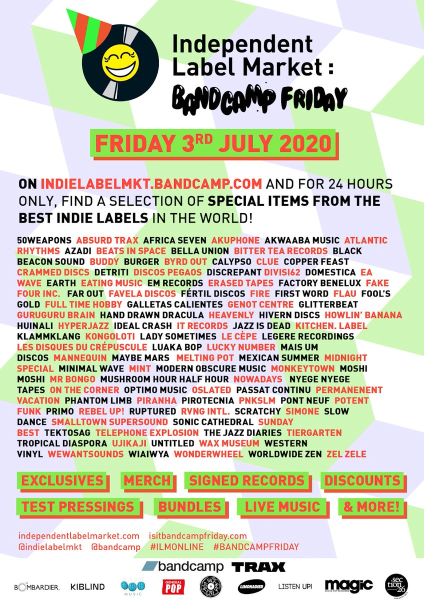 ChidaRajPrivate's tweet photo. Today is the day. Check our special offers and discover fine music from great indie labels!
@IndieLabelMkt
x
@Bandcamp
https://t.co/xh9Ge2NNEg #ILMONLINE #BANDCAMPFRIDAY https://t.co/1uDchiUeop