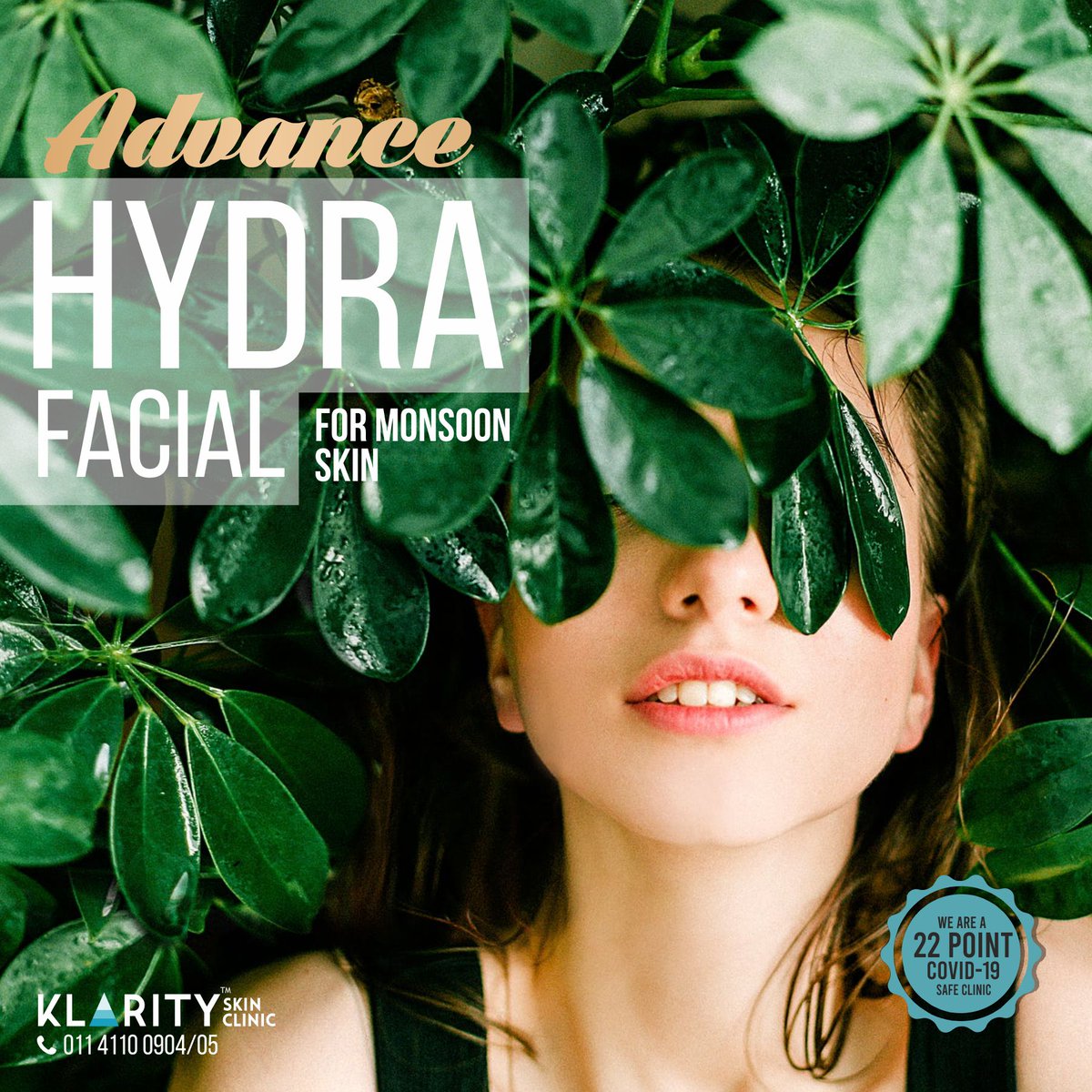 KlarityC's tweet photo. HydraFacial is one of the most effective hydra-dermabrasion procedure for monsoon skin that cleans, exfoliates, hydrates
as well as provides anti-oxidation simultaneously giving you a smooth texture and radiant glow.
#hydrafacial #cleansetoneexfoliatehydrate #antioxidation https://t.co/LqN6xrkMW6