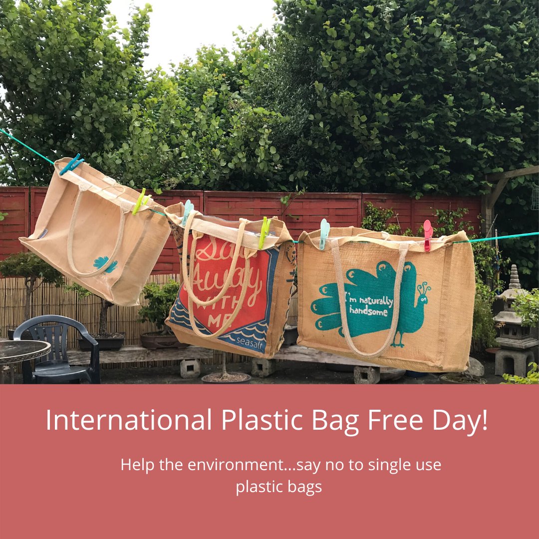 Earthcompanion's tweet photo. 'International Plastic Bag Free Day' today? 

Get involved by saying no to single-use plastic bags and take your own bag when you go shopping. 

#plasticfreeJuly2020 #plasticfreejuly #plasticbagfreeday #beatplasticpollution #plasticbagfree #wastefree #plasticfree https://t.co/rwVRvPVuMX