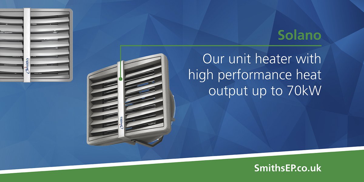 SmithsEP_UK's tweet photo. Smith's #Solano range of high performance #Hydronic #UnitHeaters are great for commercial applications with a range of outputs up to 70kW. #ThinkSmiths https://t.co/RIVT0mSM9v #Plumbing #Heating #Commercial https://t.co/svnAWeZGh5