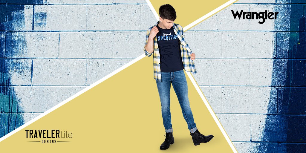 Wranglerdenims's tweet photo. Our all-new TravelerLite denims put the light back into your outfits this season. So dress chilled, despite the weather.
#WranglerJeans #TravelerLite #SilverShield #LightDenims
#LightAndFresh #Lightweight #BlueJeans #StyleInJeans #WranglerDenims https://t.co/UlzDFHUY4J