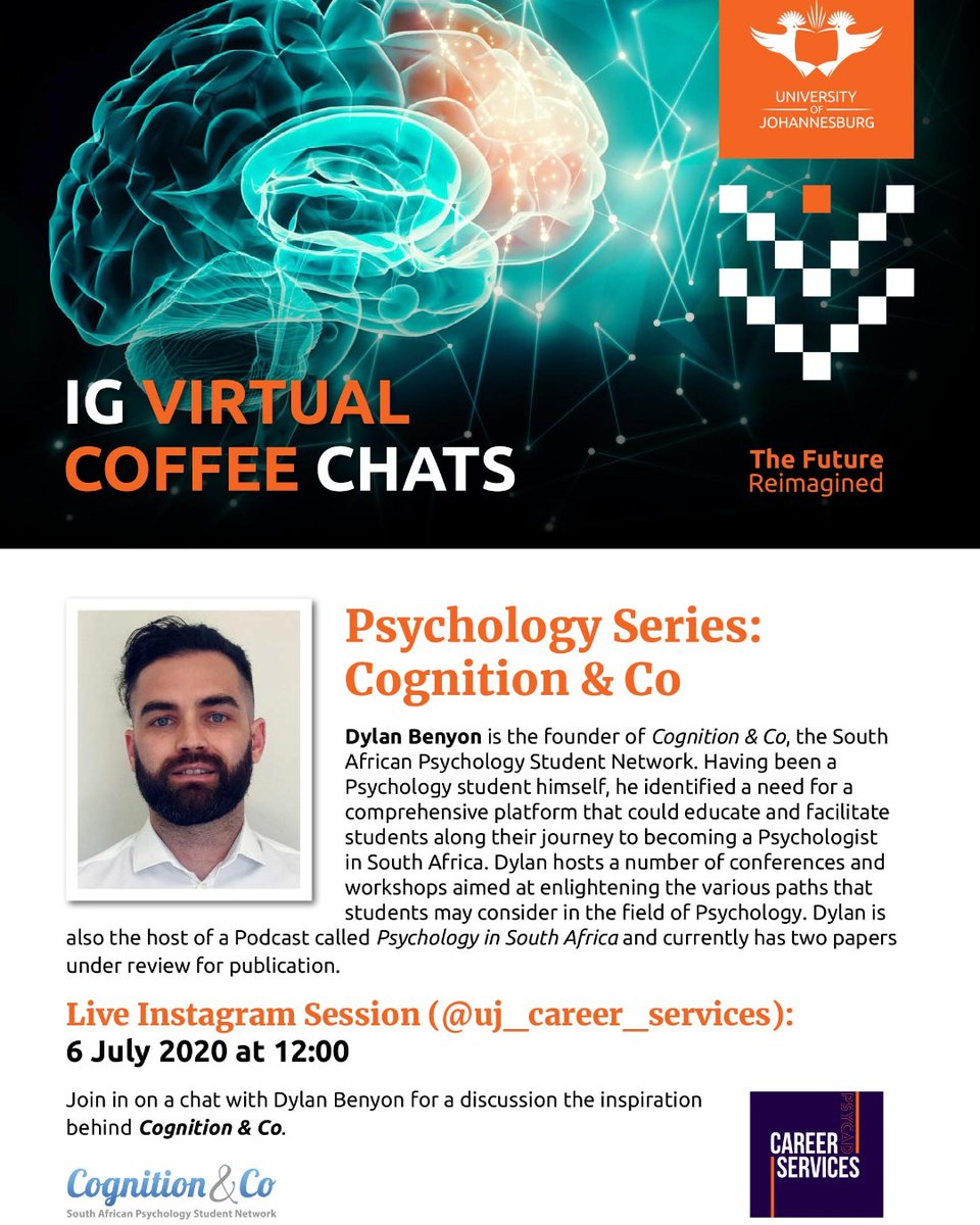 UJCareerService's tweet photo. We kick off our Psychology Series on Monday:) and we are super excited for this one!
#SaveTheDate
#PsychologySeries
#PsychStudentsStandUp
#YourFutureCareer
#UJCareerServices
#YourCareerReimagined https://t.co/0MnZHHciXK