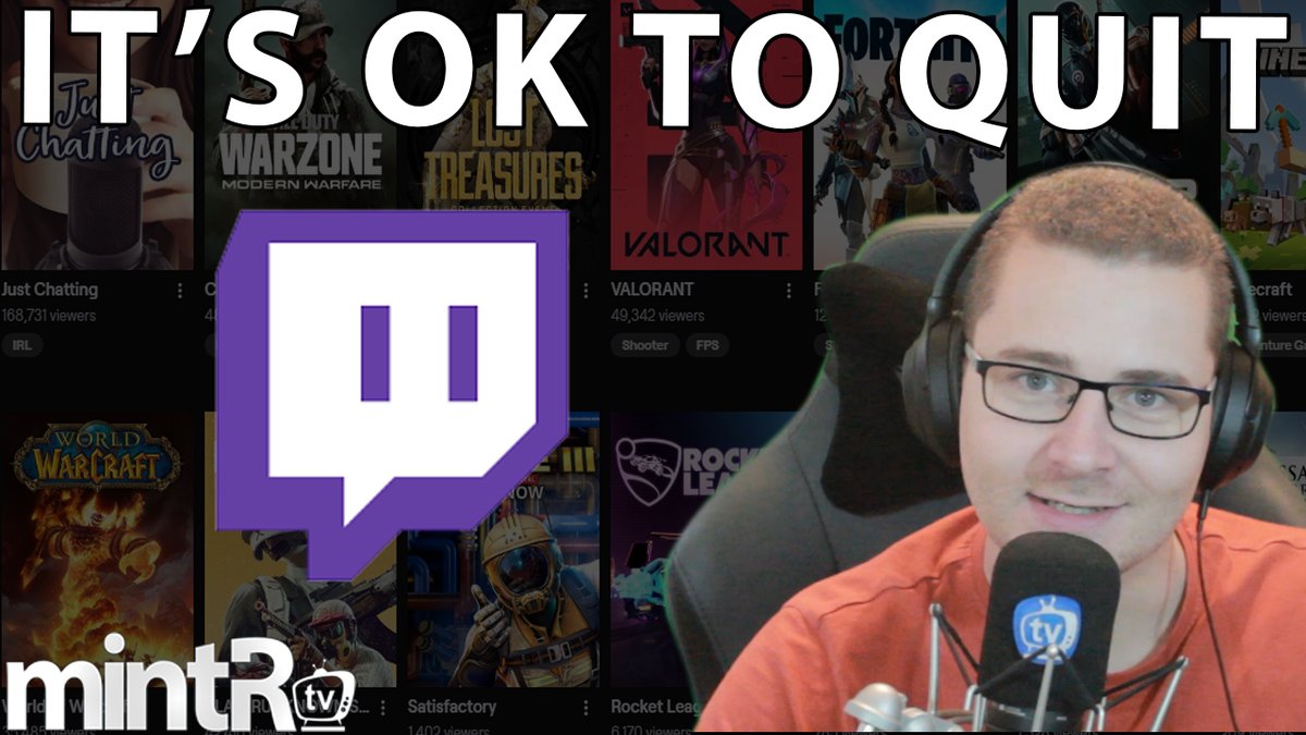 ThatGuyMint's tweet image. It's OK to Quit/Take a break.

youtube.com/watch?v=kg8G8n…

#TwitchStreamers #twitchaffiliate #streamtips