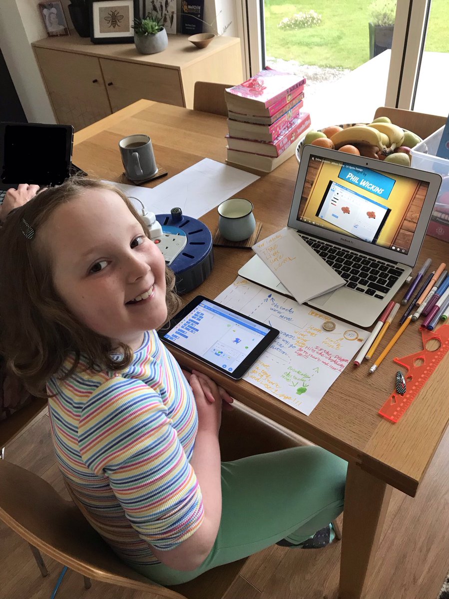 Erin_Cr055's tweet image. Day of computer coding today for Erin using scratch. She loves it! Future game designer in the making @Acresfield1 @scratch #computercoding #gaming