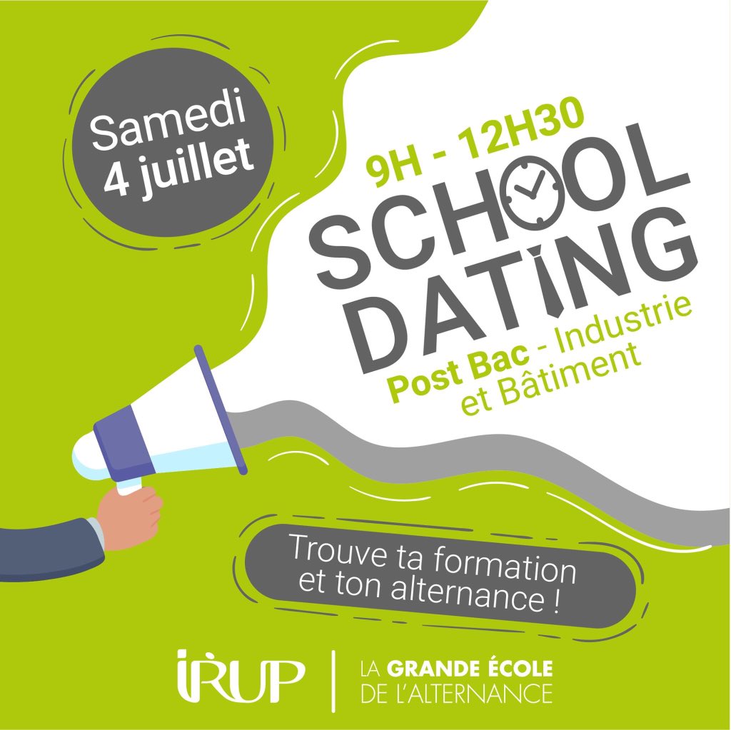 IRUPOfficiel's tweet photo. 📢 #SchoolDating Industrie &amp; Bâtiment : c’est demain 4 juillet !!Venez découvrir les formations Post Bac de l'Industrie et du Bâtiment proposées par l'IRUP #maintenance #numérique #industrie #bâtiment #formation on vous attend dans le respect des mesures sanitaires https://t.co/saXlurXDsR