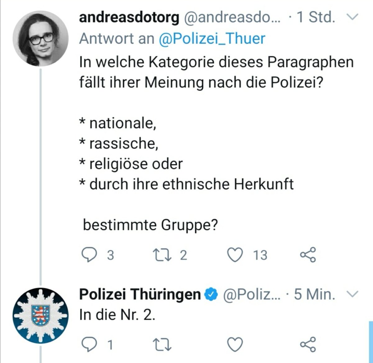 Die Polizei Thüringen dreht komplett durch. 🤡🤡🤡🤡 #Polizeiproblem