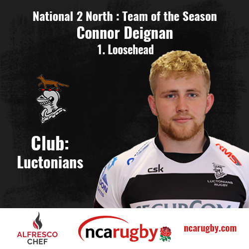 Natleague_rugby's tweet photo. First up in our 'National 2 North Team of the Season 19/20' is Loosehead, and the award goes to @Luctonians' Connor Deignan 🙌🏻 #TOTS #Nat2N https://t.co/ORD6EPUT6f