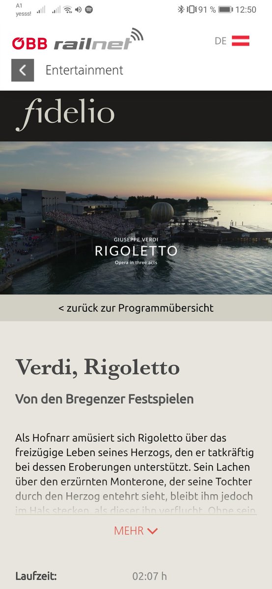 Back with a 💥 Pünktlich zum Ferienstart gibt's jetzt im <a href="/unsereOEBB/">ÖBB</a> Railnet Josef Hader als "Aufschneider", Rigoletto vom  letztjährigen <a href="/bregenzfestival/">Bregenzer Festspiele</a> uvm. ➡️railnet.oebb.at <a href="/myfidelio_at/">fidelio</a> #ÖsterreichEntdecken