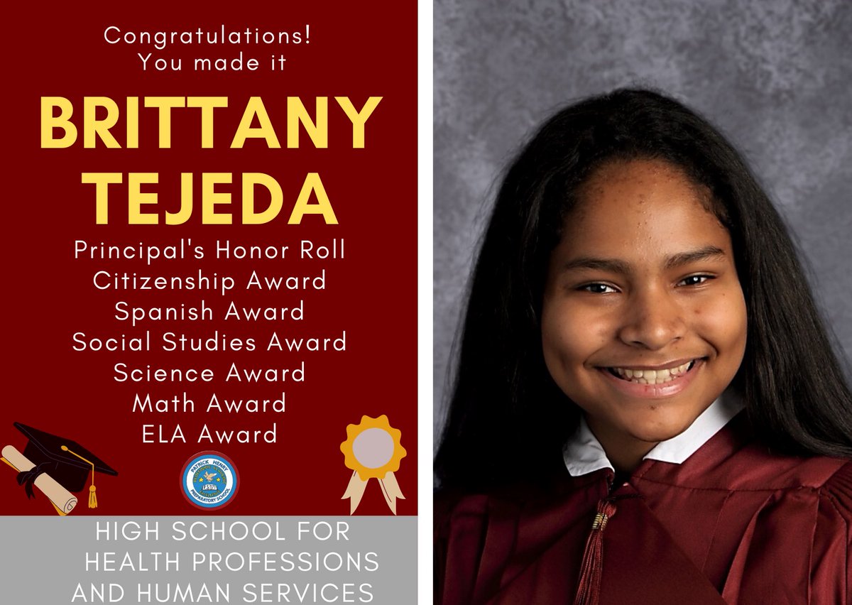 phprepnyc's tweet photo. Congratulations Brittany and Angelie! #ps171 #patrickhenryprep #middleschool #graduates #remotelearning #nycpublicschools #eastharlem #spanishharlem https://t.co/bjRuo1Q8NJ