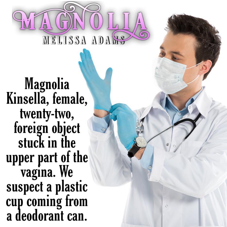 HanleighBradley's tweet image. What happens when a girl has some ‘private time’ and for lack of better options she has the aforementioned fun with a can of deodorant?
Well but of course the cap gets stuck in her hoohah, she has to call 911.
If you want to find out, PREORDER Magnolia:
mybook.to/Magnolia11Spel…