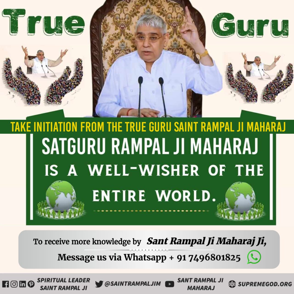 Complete Guru is the complete knower of all the religious texts.
He provides true way of worship.
Saint Rampal Ji Maharaj is the only complete Guru who provides true worship and guarantees Moksha.
#Who_Is_TrueGuru