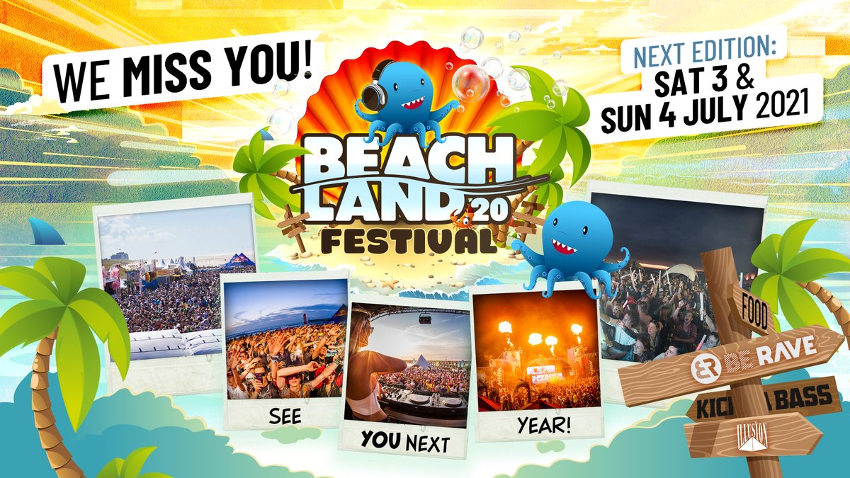 We miss you!
No Beachland Festival this weekend "thanks" to Corona.
But Beachland will be back!
See you July 3rd and 4th 2021 for a new edition of Beachland.
#thankyou #seeyounextyear #summer2020 #beachland2020