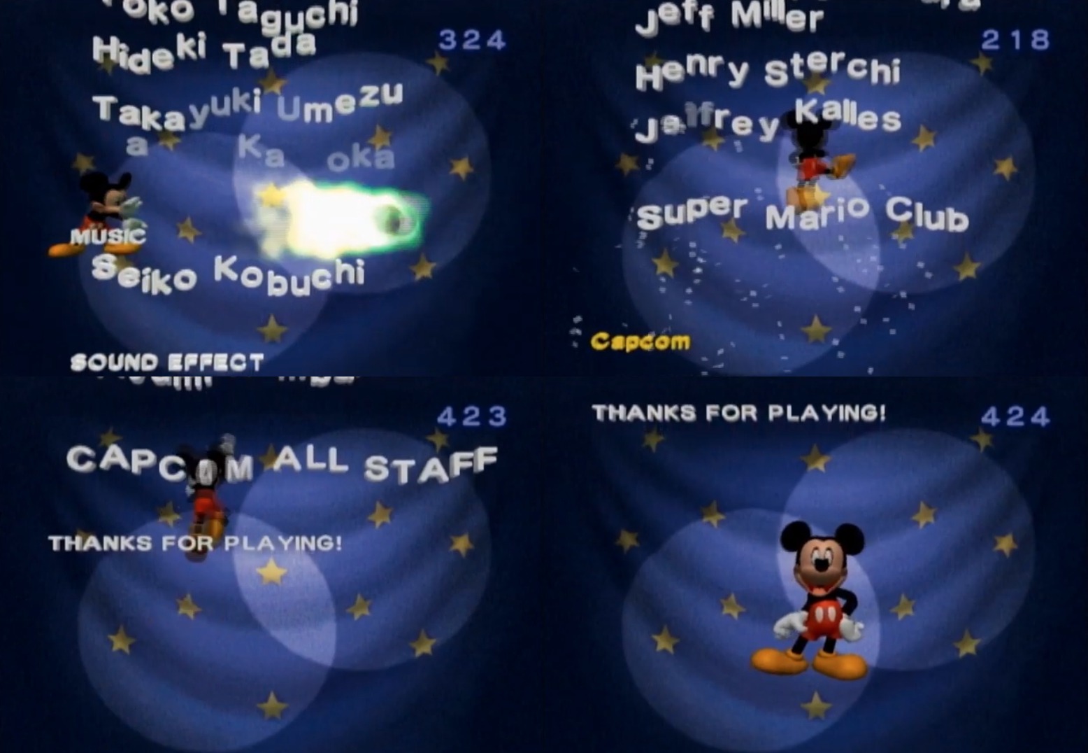 Michael カプコンが昔ゲームキューブで作った ミッキーマウスの不思議な鏡 ってゲームではスタッフロールでミッキーが波動拳 昇龍拳 竜巻旋風脚を繰り出す姿を拝めるというトリビア Michael カプコンが昔ゲームキューブで作った ミッキーマウスの不思議な鏡 ってゲームではスタッフロールでミッキーが波動拳 昇龍拳 竜巻旋風脚を繰り出す姿を拝めるというトリビア