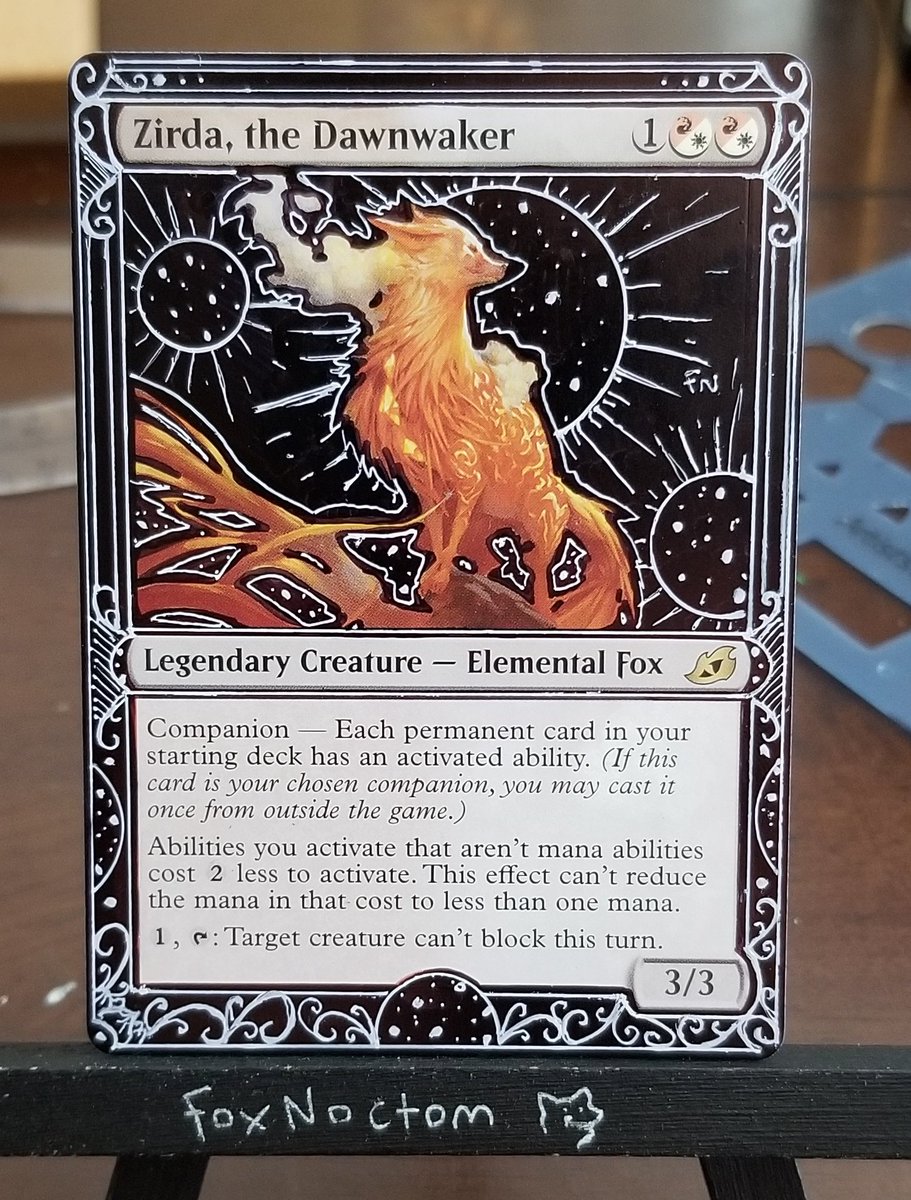 Time to Wake some Dawns!! Tuxedo alter for my new favorite Fox! #mtg #mtgalter #EDH #mtgart #mtgcommunity #zirda Time to Wake some Dawns!! Tuxedo alter for my new favorite Fox! #mtg #mtgalter #EDH #mtgart #mtgcommunity #zirda