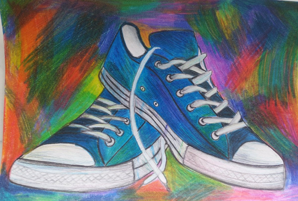Shoes in the style of Gordon Smedt are starting to come in from our Year 9's - what a range! I was particularly impressed by the realism of Chloe and Richard's shoes, and then the sheer colour explosions that are Sophie and Lauren's shoe studies - excellent work, well done!!😊👟