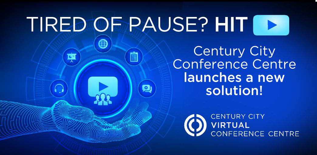 Tired of pause? Hit play. Century City Conference Centre launches a new virtual solution! Click the link for more information. bit.ly/38lhPm2?utm_ca… #virtualconferencing #virtualmeetings