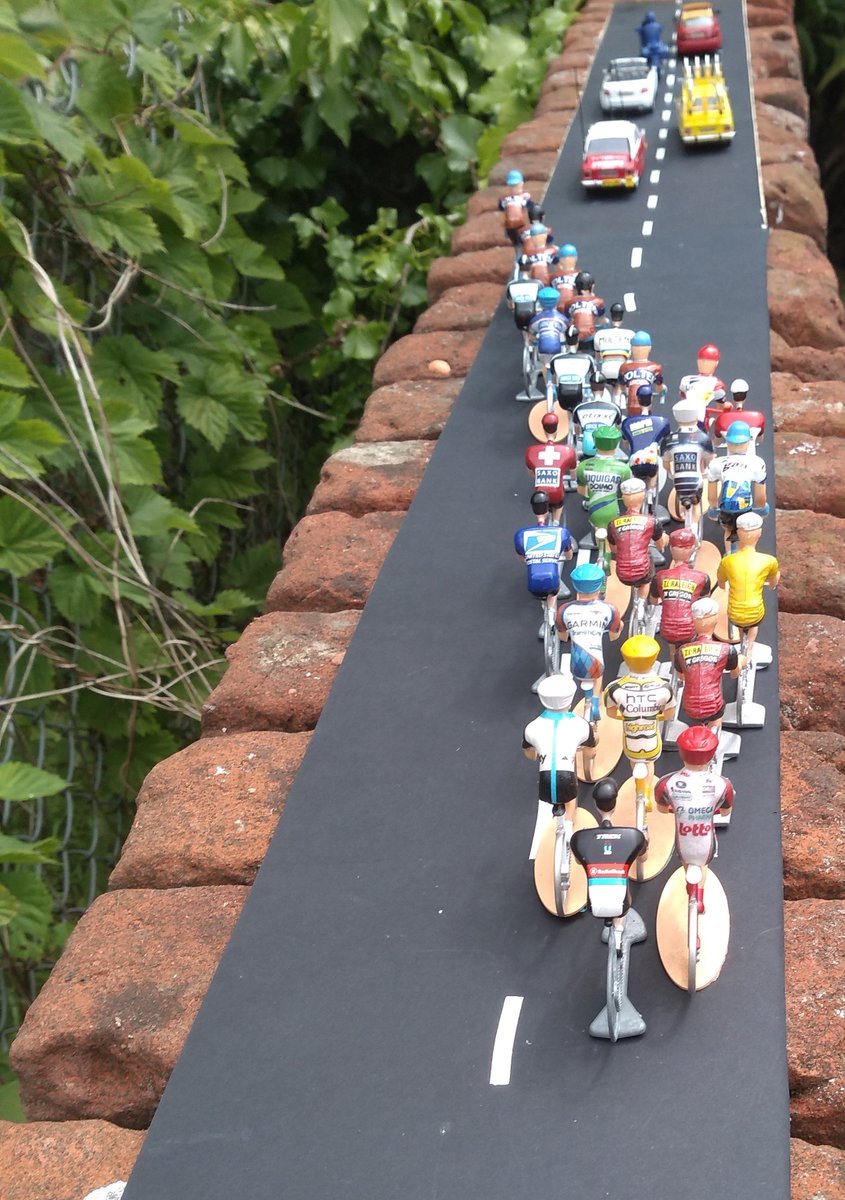 41Tourstages's tweet photo. Group one has #Merckx #Alaphillippe #Indurain #Rominger #Hewhoshallnotbenamed #Wiggins #Froome #Schleck for G.C. #VanLooy #Cav #Maertens #McEwen #Sagan and yellow jersey #OGrady for the sprint! #TourdeMyGarden instead of #TDF2020 https://t.co/whFQqzLkhe