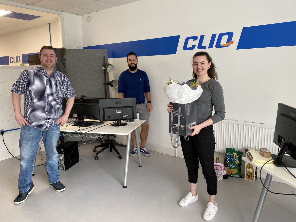 3B1agency's tweet photo. We say goodbye and best wishes to Jen today! Jen you have been an amazing asset to the Cliq Team and we have no doubt that you will have all the success in your new venture 💙🧡 @JennyBryan_
#bestofluck #byefelicia👋 #JDigital https://t.co/CBMN5mUuQx