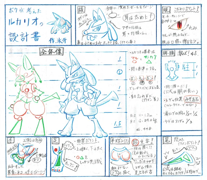ボクが考えたルカリオの設計書!

自分なりに、ルカリオの描き方をまてめてみました。コレで少しでもルカリオに興味を持ってくれる人が増えてくれれば…! 