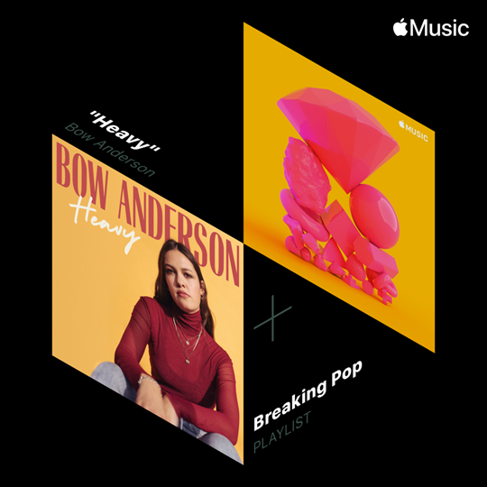 BowAnderson's tweet photo. Massive thanks to @AppleMusic for adding me to their Breaking Pop Playlist! Buzzinnnnnnn 😍

https://t.co/bIVPNyVmSd https://t.co/YOYWaZ5XP6