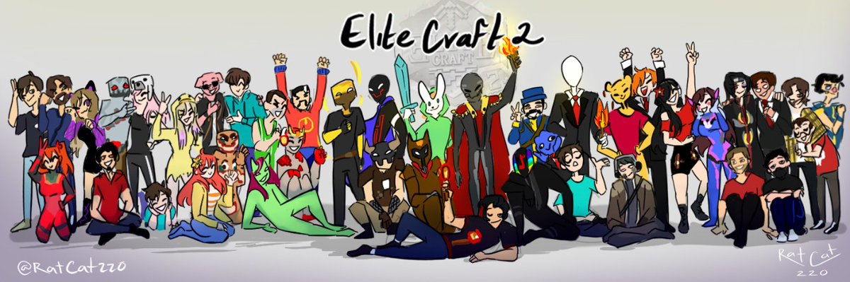 RatCat220's tweet photo. Me tomo muchisimo trabajo hacer esto, pero el resultado ah valido la pena, disfruten de este banner para Twitter, cualquiera es libre de usarlo como portada ❤️ 

#EliteCraft2SMP  #EliteCraftSMP  Sera una GRANDE!
Art by: @RatCat220 
Ayúdenme compartiendo esta imagen y dando ❤️ https://t.co/BWqKOlMUqj