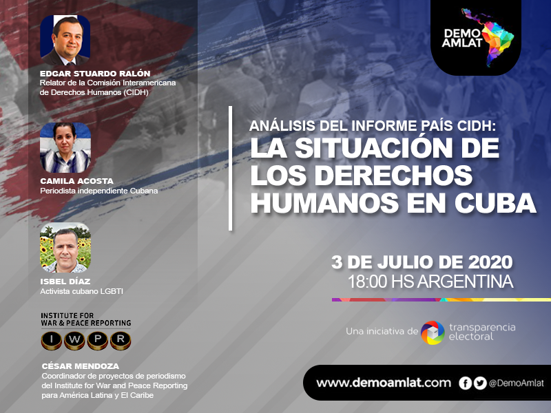 DemoAmlat's tweet photo. 🇨🇺🌎 #HOY 18:00 hs (ARG) | Participa en el foro “Análisis del Informe País de la CIDH: La situación de los Derechos Humanos en #Cuba”. Junto a @StuardoRalon, @CamilaAcostaCu, @Isbel_oc y el #IFWP
Inscripción disponible aquí 👉🏽 https://t.co/bmo0KagmtZ https://t.co/UP6qtSgUhp