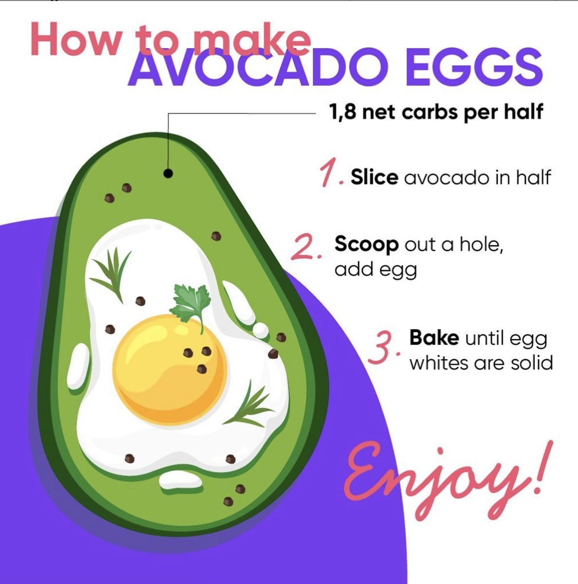 In need of a quick and easy breakfast idea? 🥑 Look no further! These delicious avocado eggs are easy to make and will turn your regular morning meal into an Instagram-worthy moment!