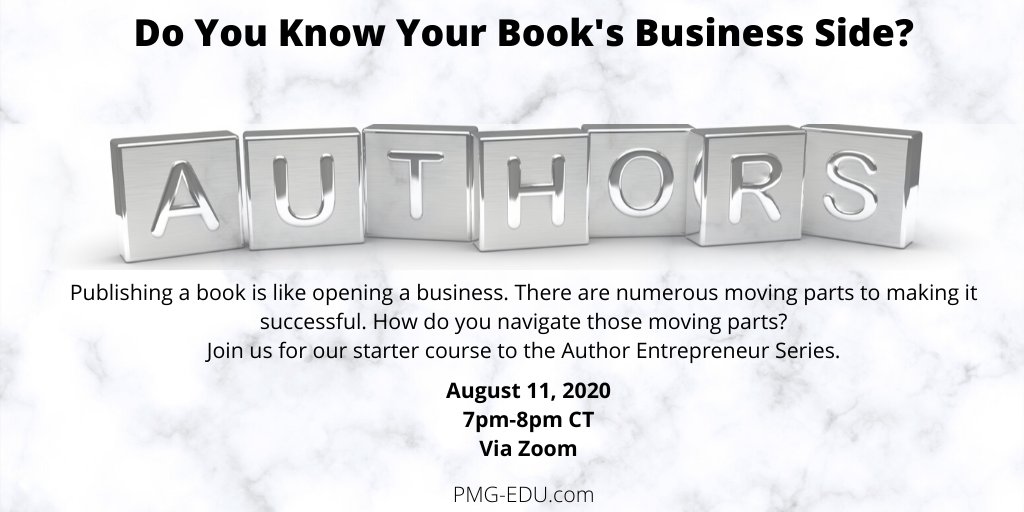 Do you know your book's business side? After the creativity of writing part comes the business part of bringing your book to market. Learn how here! eventbrite.com/e/the-author-e…