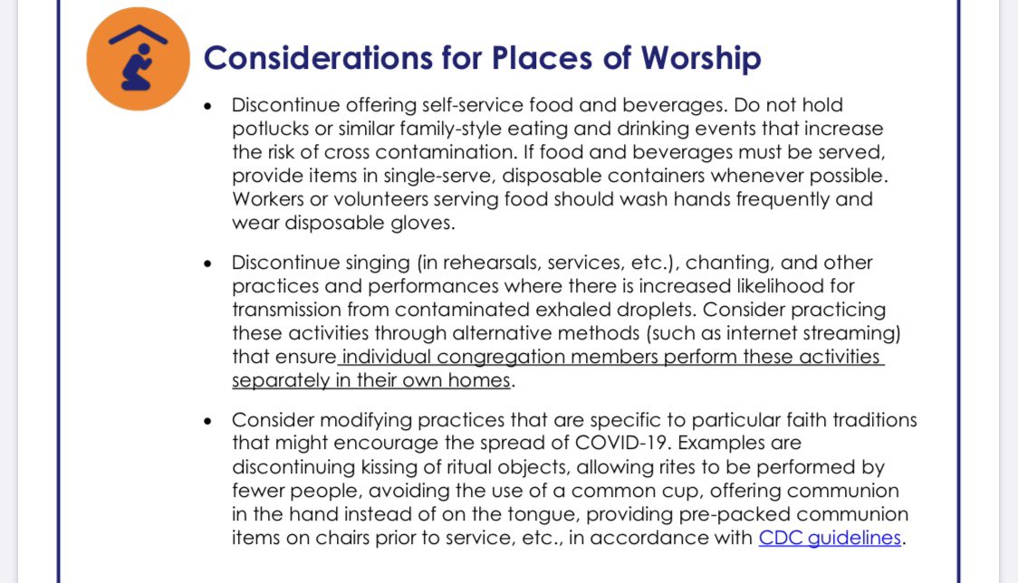 CreasonDerek's tweet photo. @mark_trammell Since when did a “consideration” for places of worship become an illegal offense? I guess this means mass arrests at your next church potluck as well! #badlegaltake https://t.co/X3uSZYijWK