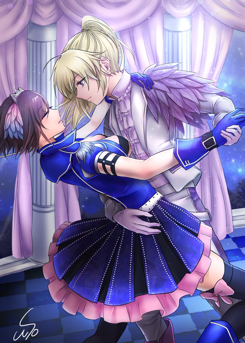 s_suio's tweet photo. #レンメイアンソロ
原稿の解禁を受けまして、当時めっちゃ頑張って描いたブレバタくんとブルクリさんを公開ですー！ついでにダークな色味verも！
今ほどクリスタ使えなかったのによくやったなとｗ レンモジュ最推しのブレバタくん描けて幸せでした♡
レンメイアンソロはまだ通販してるのでぜひ～！ https://t.co/kd7aoFQ7fa