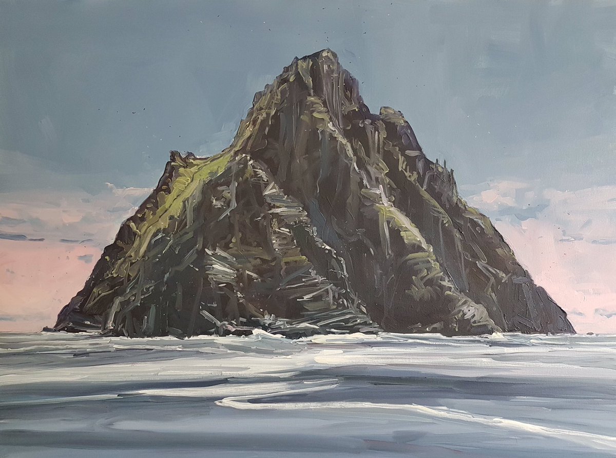 Kaye_Maahs's tweet photo. I love how this painting changes with the light! #skelligmichael #painting #UNESCO #kerry #irish #heritage #creativeireland #WildAtlanticWay #thelastjedi #tourism #Ireland #Kingdom #thisiskerry #mykerry #ringofkerry #ballinskelligs #irisharts #summer https://t.co/hHvlzqCAzA