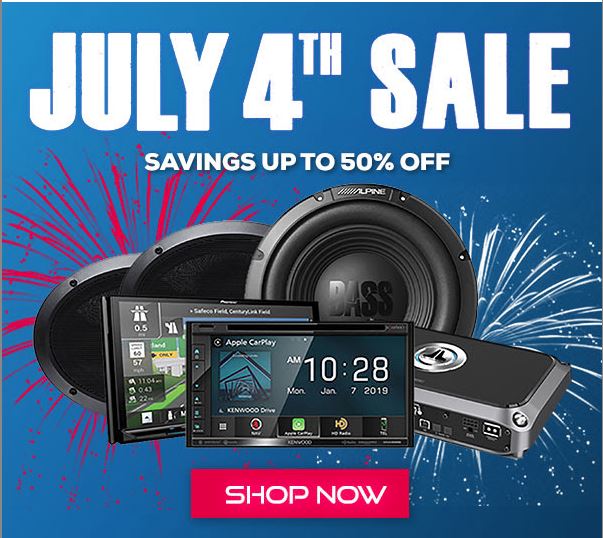 DriveInAuto's tweet image. It's the final days of the July 4th Sale! Shop now and receive a free Inflatable Chair With Purchase of $499 or More! #caraudio #july4 #sale #driveinautosound #indashnavigation #radio #speakers #ampsandsubs #windowtint