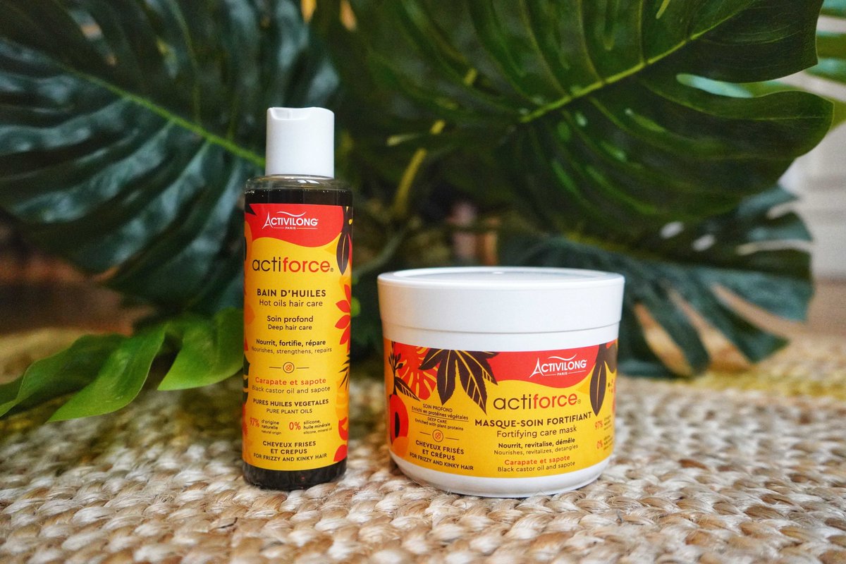 activilong's tweet photo. Pour un wash day complet, n'oubliez pas votre bain d'huiles et votre masque en plus de votre shampooing 😉! Les produits lavants de la gamme Actiforce, enrichis en protéines végétales, assurent une hydratation et une nutrition en profondeur 😍✨ https://t.co/KSMgkgOJxJ